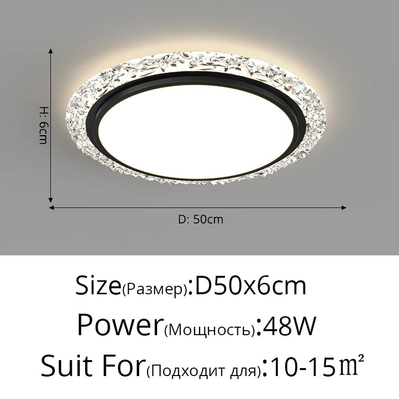lustre moderne en cristal pour un éclairage élégant