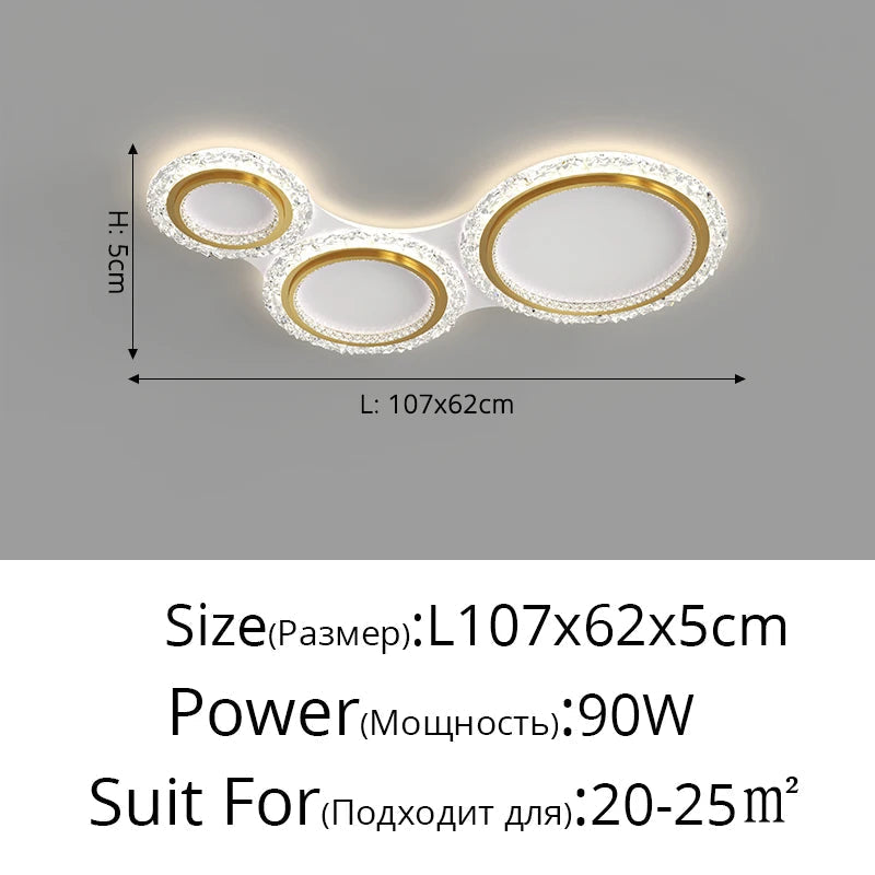 lustre moderne en cristal pour un éclairage élégant