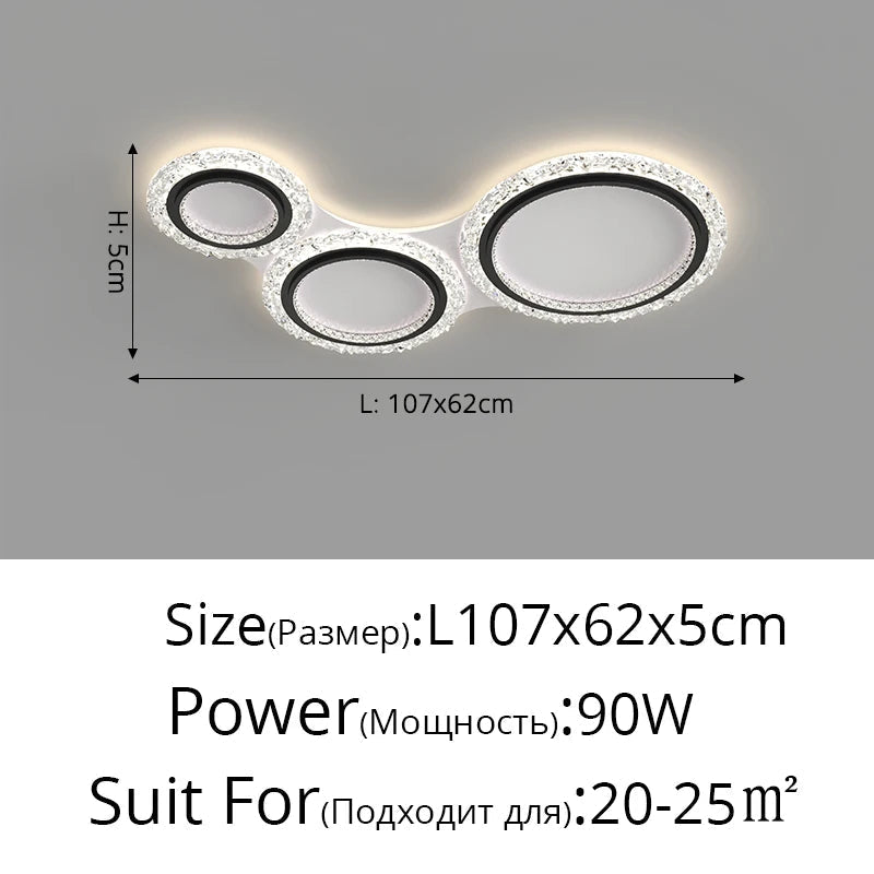 lustre moderne en cristal pour un éclairage élégant