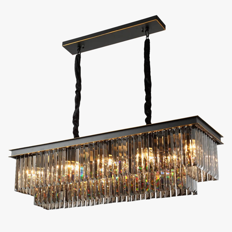 lustre moderne en cristal pour un éclairage élégant et raffiné
