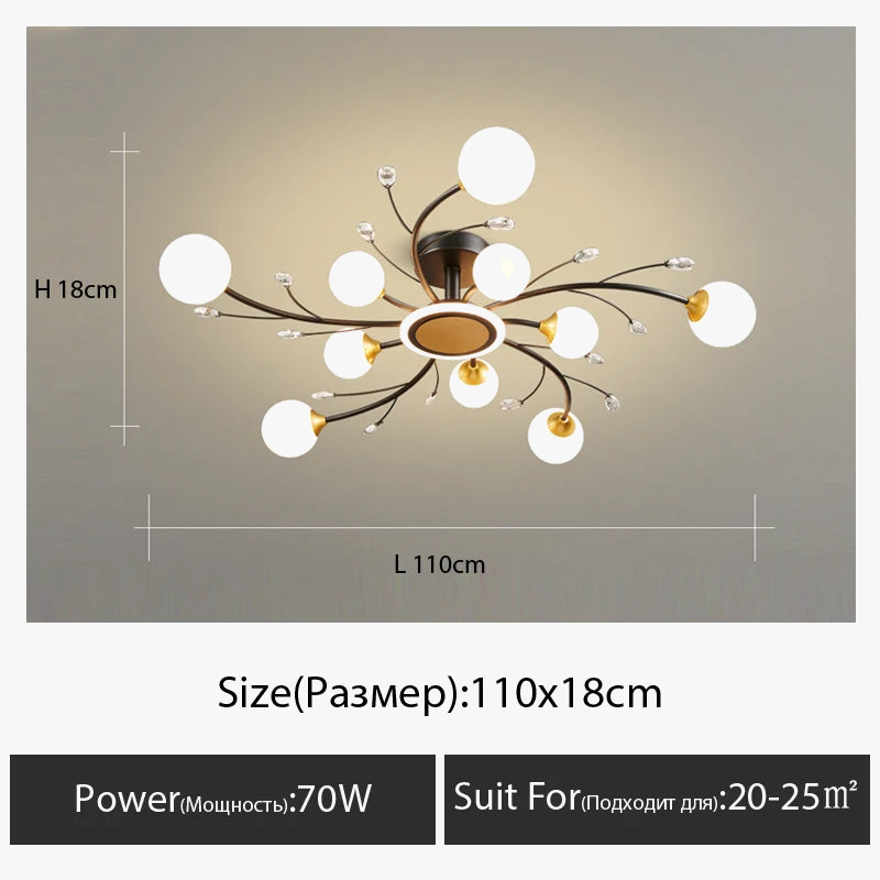 lustre moderne en cristal pour une ambiance luxueuse et minimaliste
