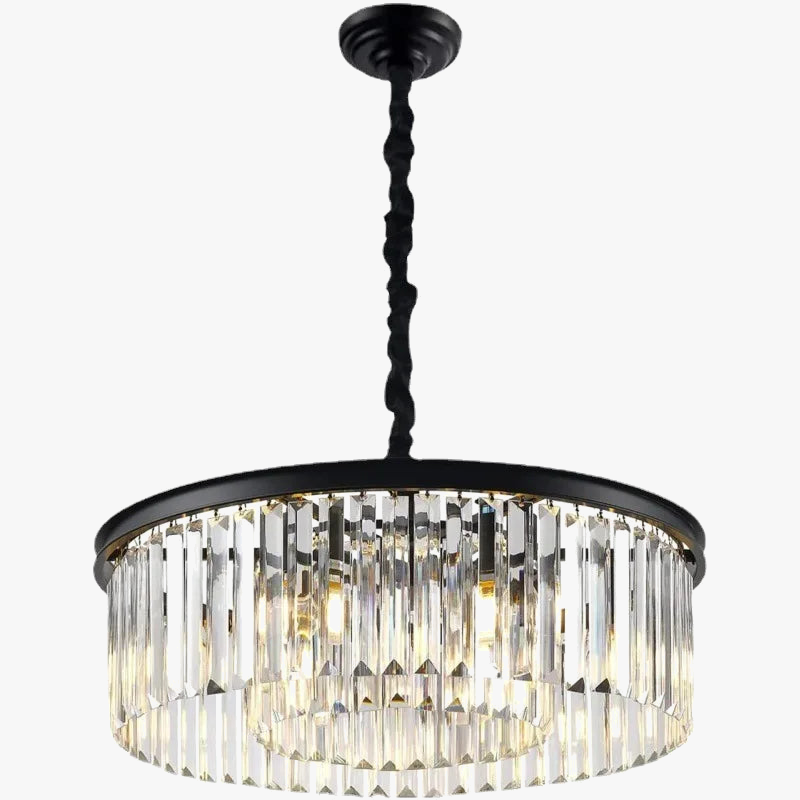 lustre moderne en cristal style nordique vintage pour intérieur élégant