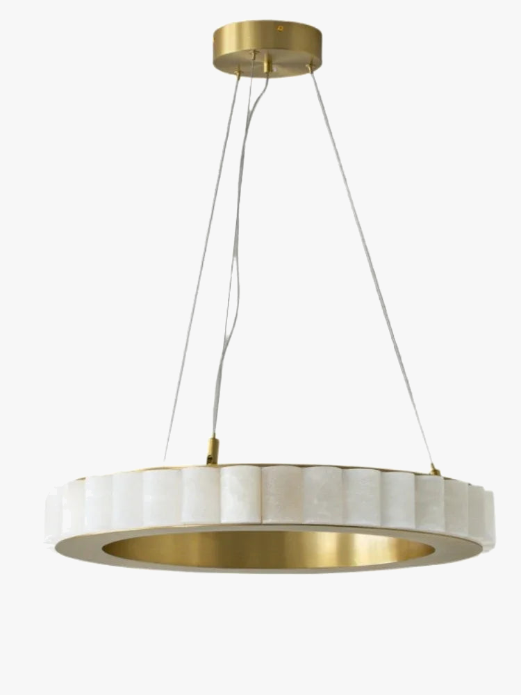lustre moderne en duplex marbre naturel pour famille
