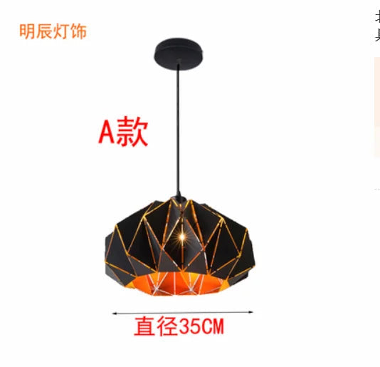 lustre moderne en fer design nordique pour intérieur élégant