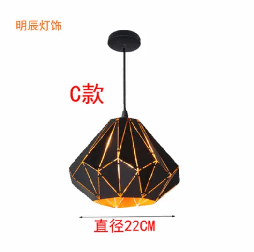 lustre moderne en fer design nordique pour intérieur élégant