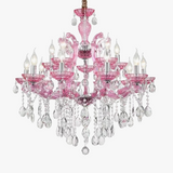 lustre moderne en fer et cristal de verre art déco éclairage suspendu