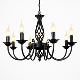 lustre moderne en fer forgé pour décoration intérieure élégante