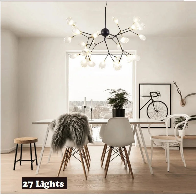 lustre moderne en forme de branche d'arbre décoratif élégant