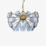 Lustre moderne en forme de dent de lion en verre Nahia