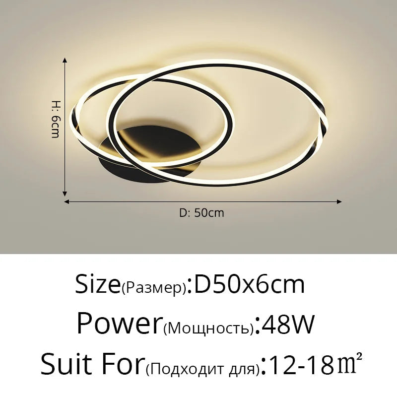 lustre moderne en led design créatif minimaliste pour intérieur élégant