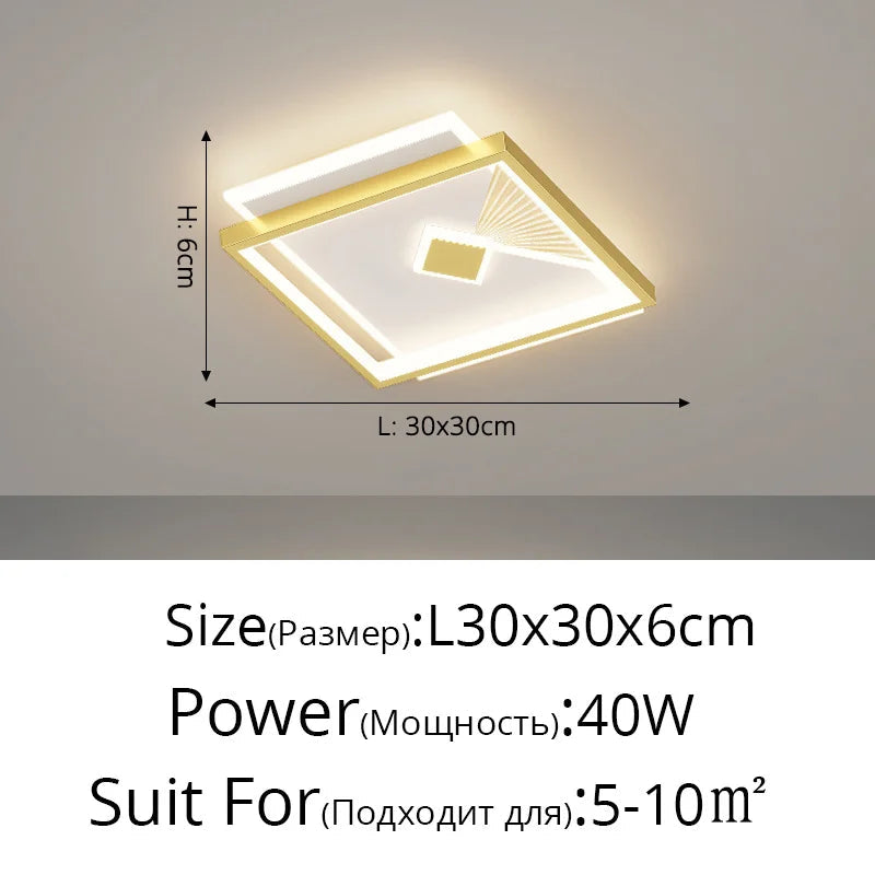 lustre moderne en led pour éclairage d'allée et couloir