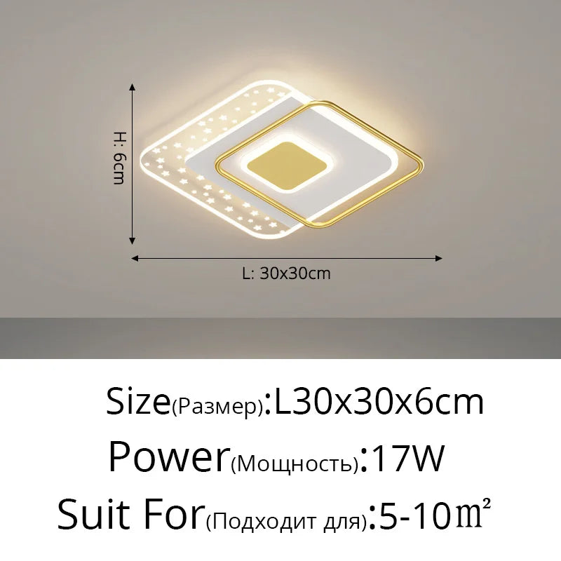 lustre moderne en led pour éclairage d'allée et couloir