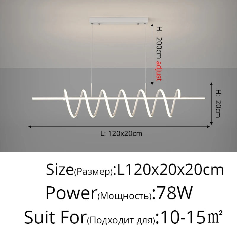 lustre moderne en led pour un éclairage élégant intérieur