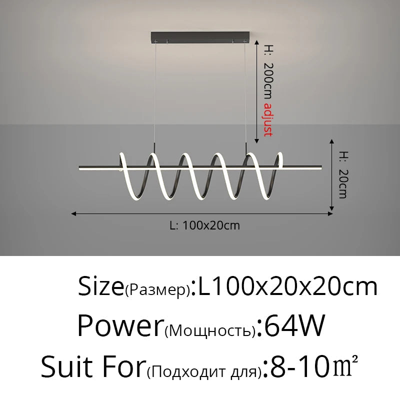 lustre moderne en led pour un éclairage élégant intérieur