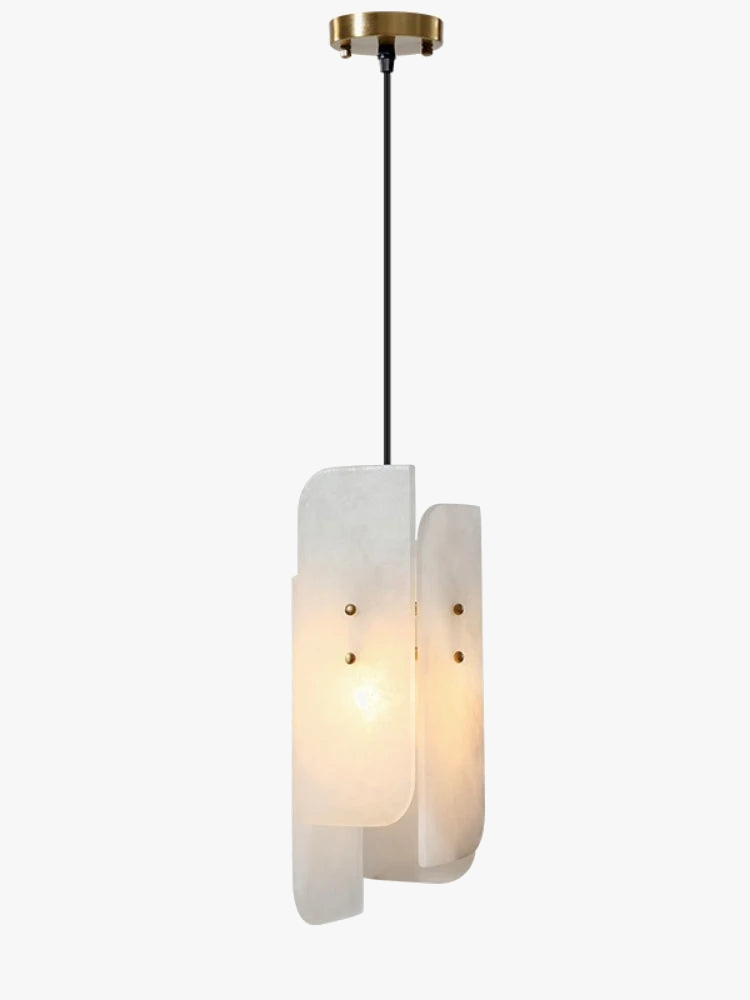 lustre moderne en marbre naturel au design minimaliste