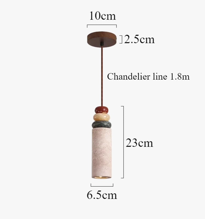 lustre moderne en pierre naturelle pour décoration intérieure
