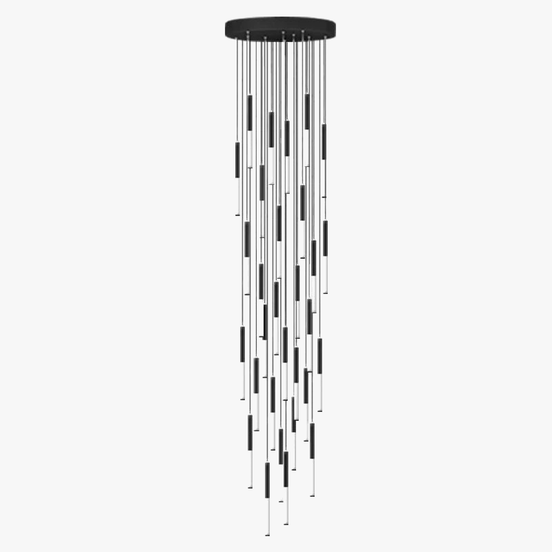 lustre moderne en spirale imitation porcelaine et verre