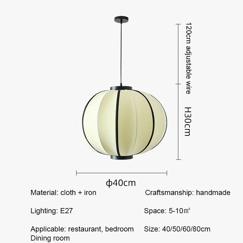 lustre moderne en tissu pour décoration intérieure et restaurant