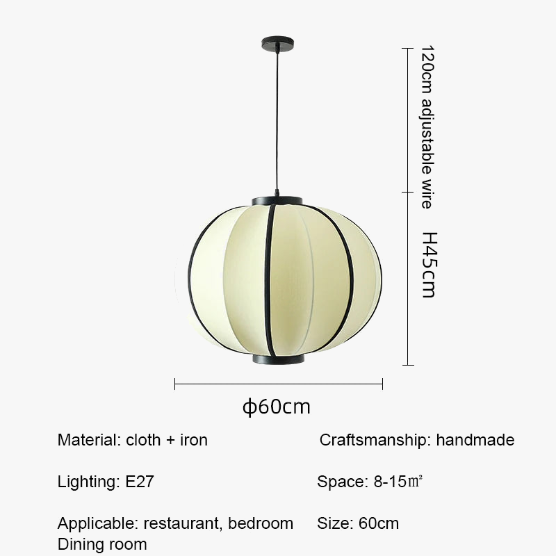 lustre moderne en tissu pour décoration intérieure et restaurant