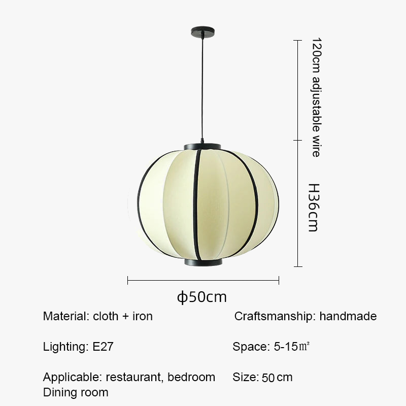 lustre moderne en tissu pour décoration intérieure et restaurant