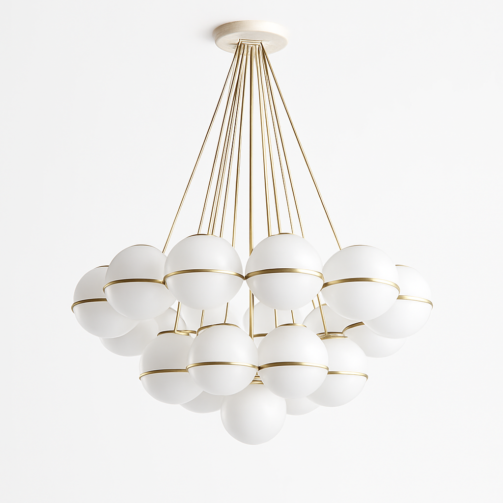 lustre moderne en verre créatif pour éclairage intérieur décoratif