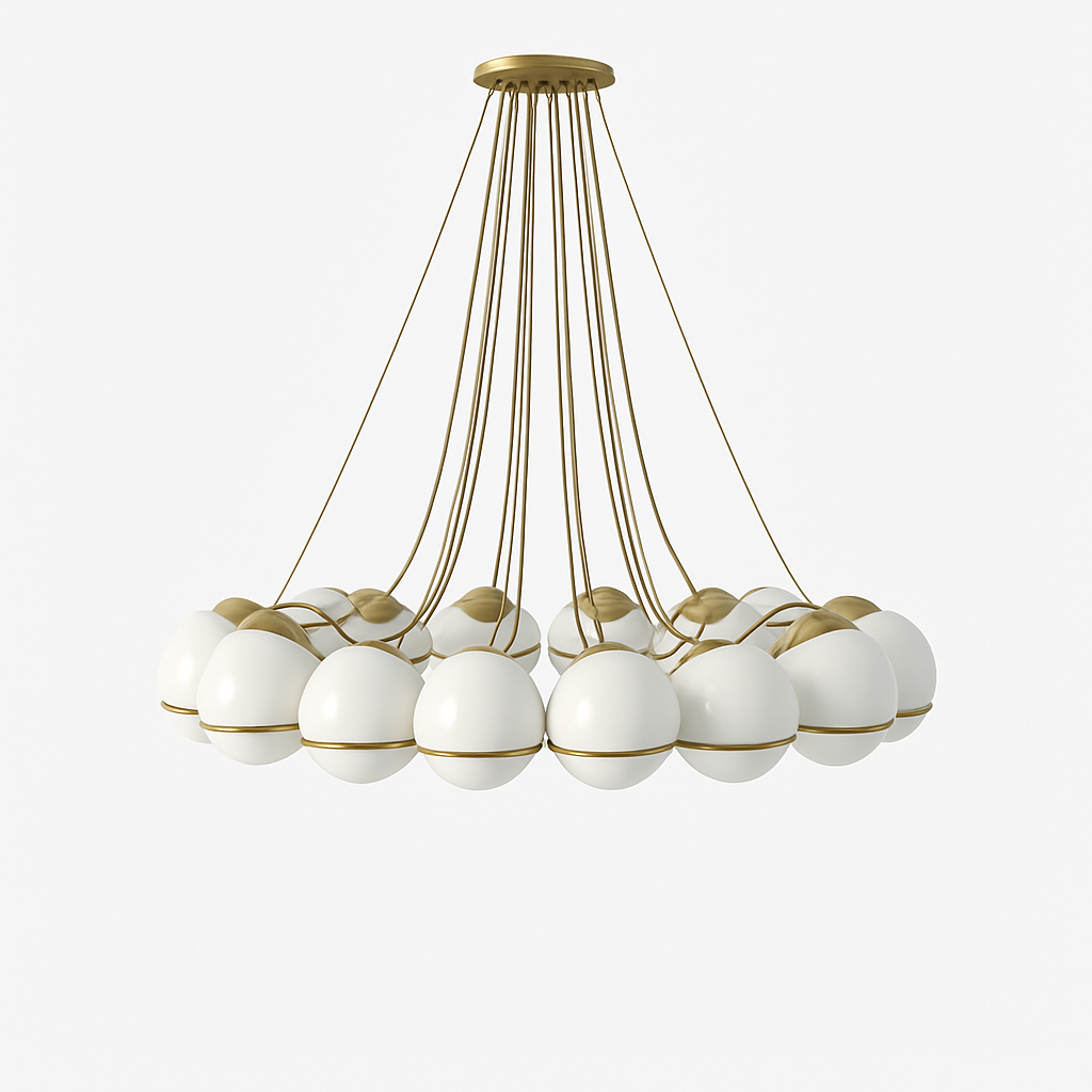 lustre moderne en verre créatif pour éclairage intérieur décoratif