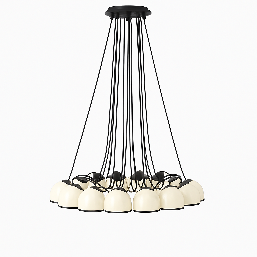 lustre moderne en verre créatif pour éclairage intérieur décoratif