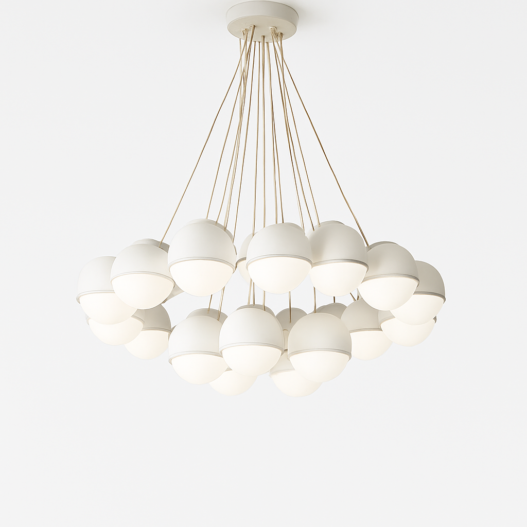 lustre moderne en verre créatif pour éclairage intérieur décoratif