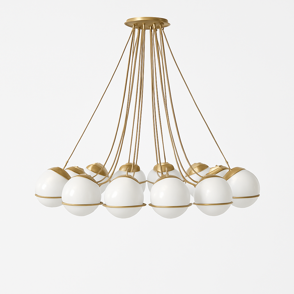 lustre moderne en verre créatif pour éclairage intérieur décoratif