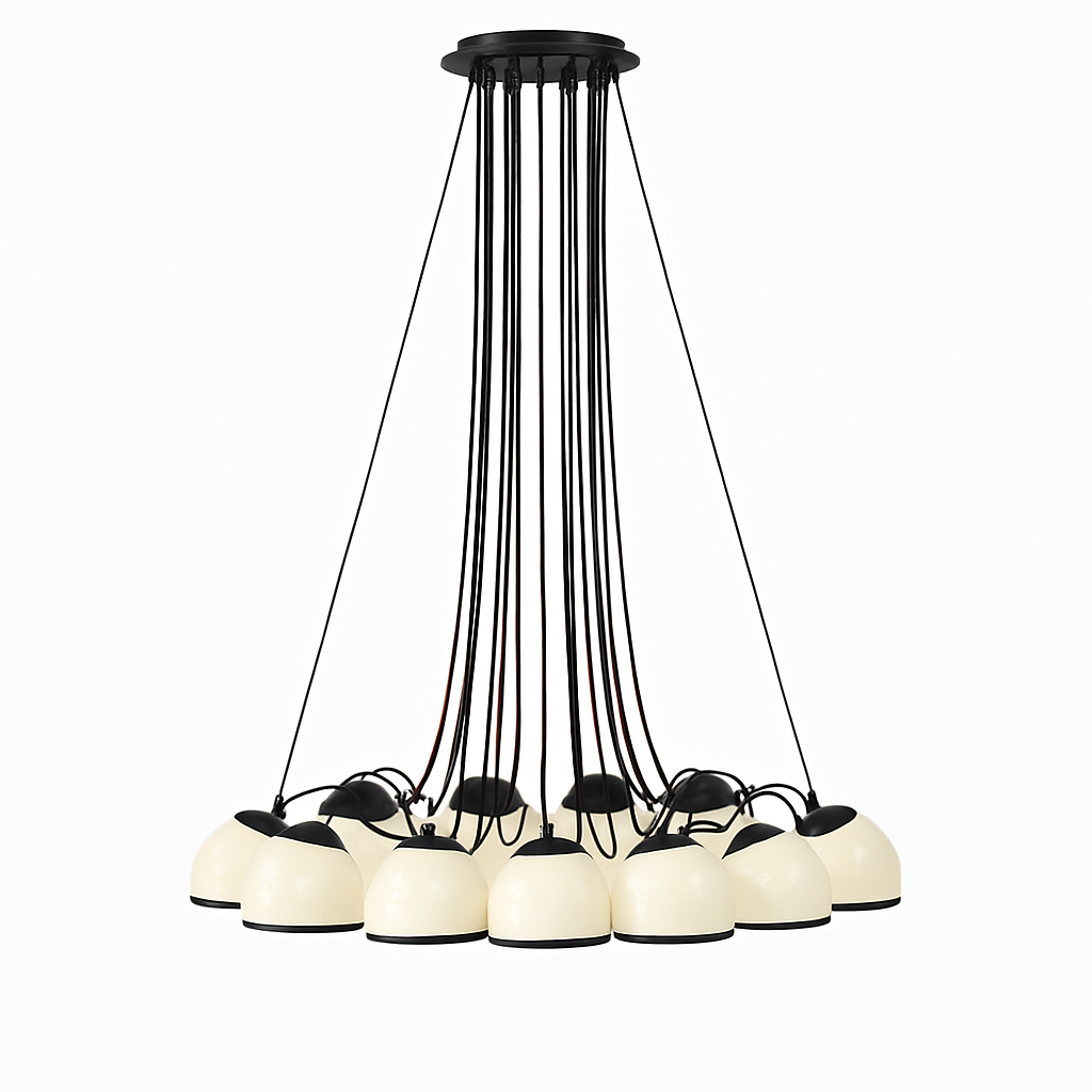 lustre moderne en verre créatif pour éclairage intérieur décoratif