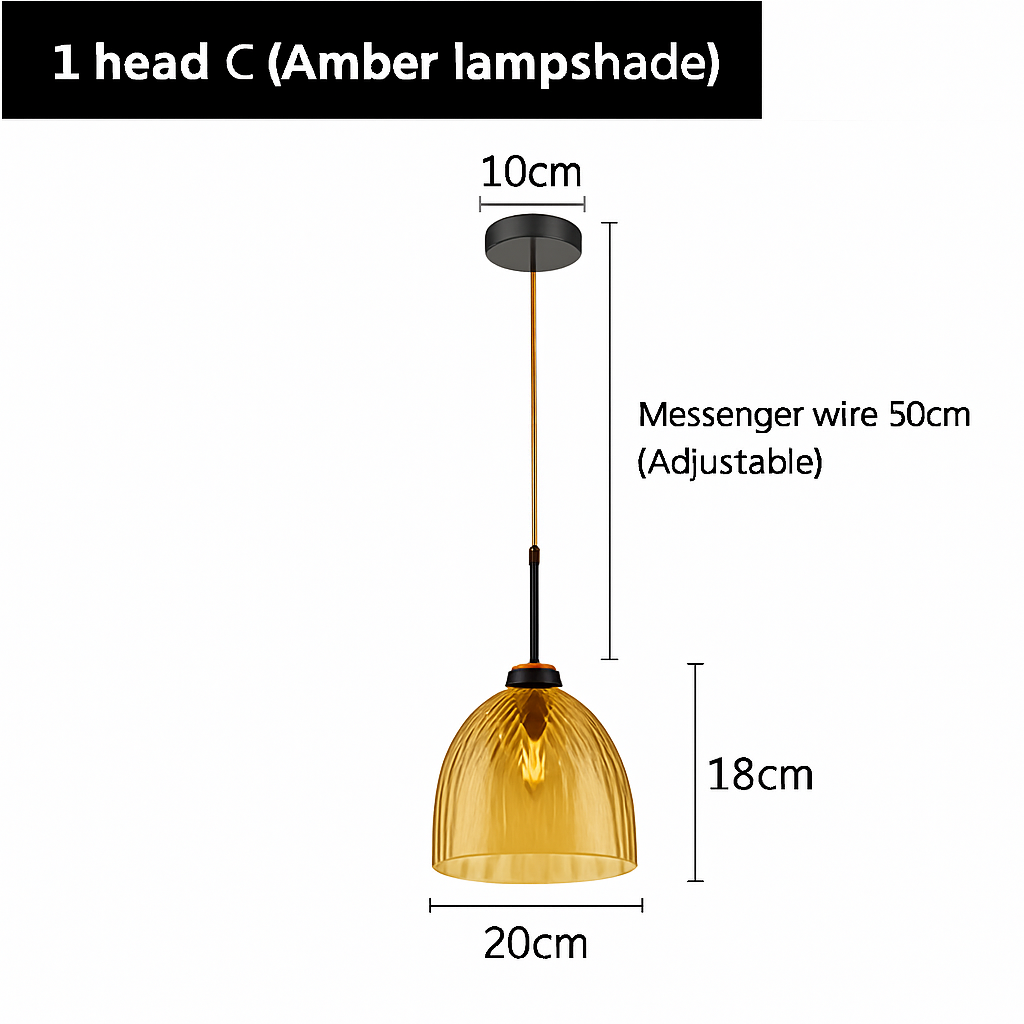 lustre moderne en verre décoratif pour intérieur élégant