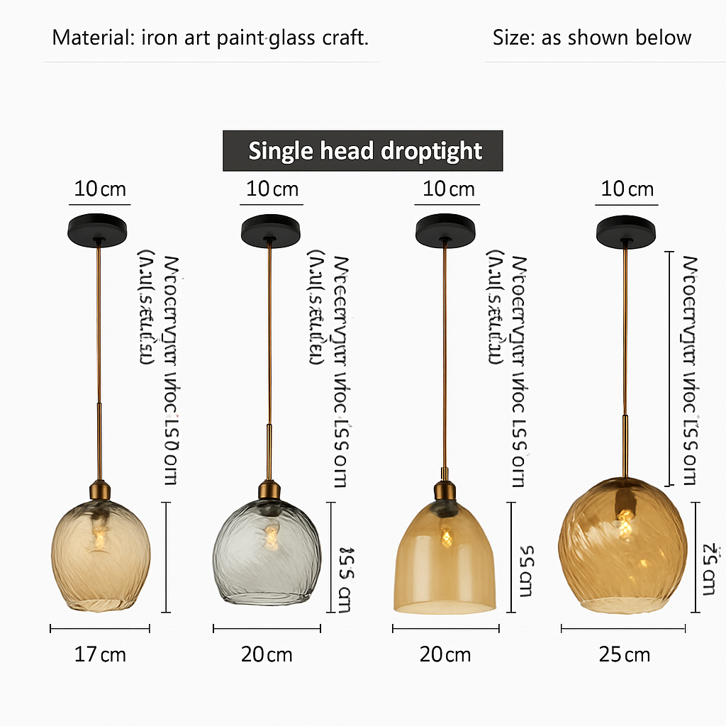 lustre moderne en verre décoratif pour intérieur élégant