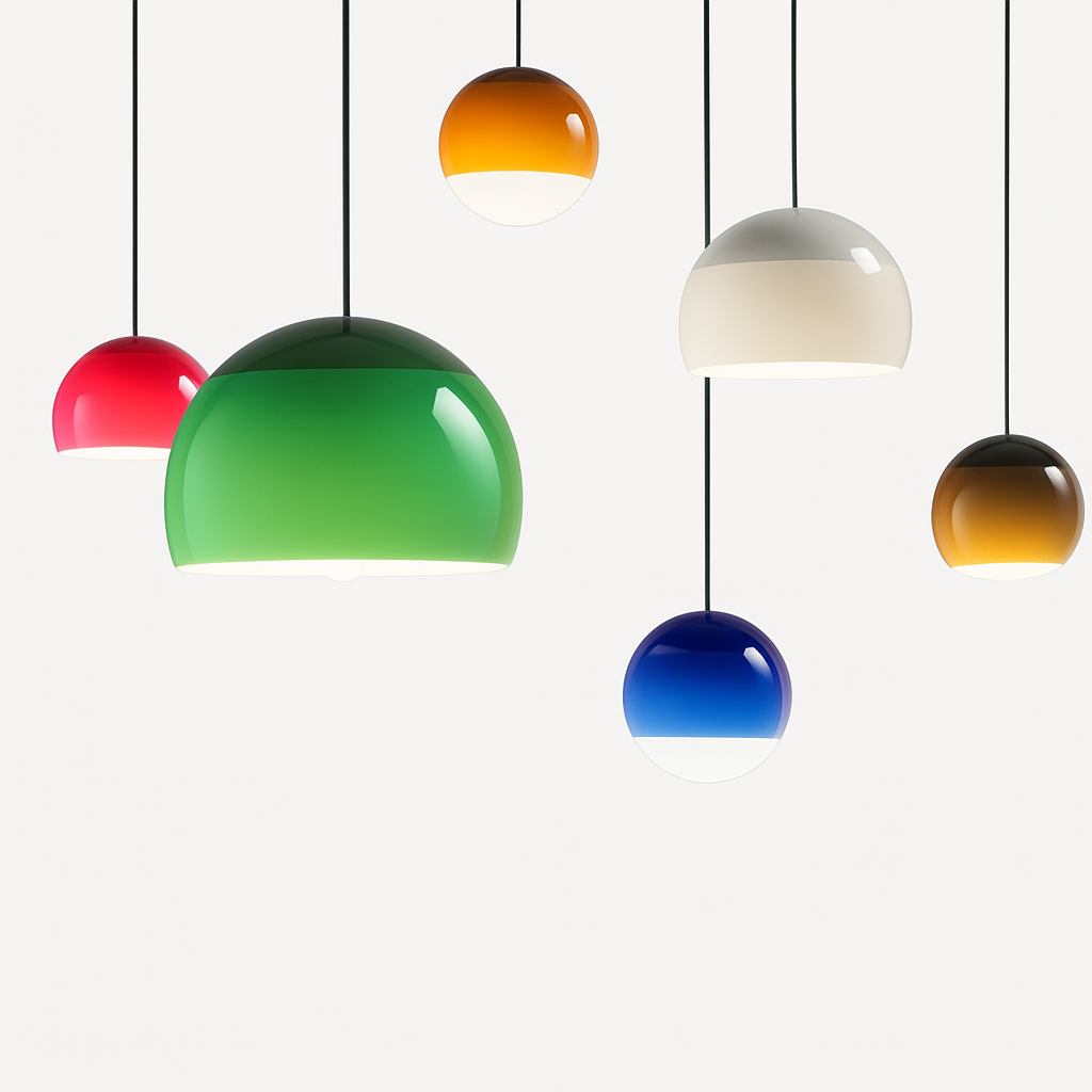 lustre moderne en verre décoratif pour intérieur élégant