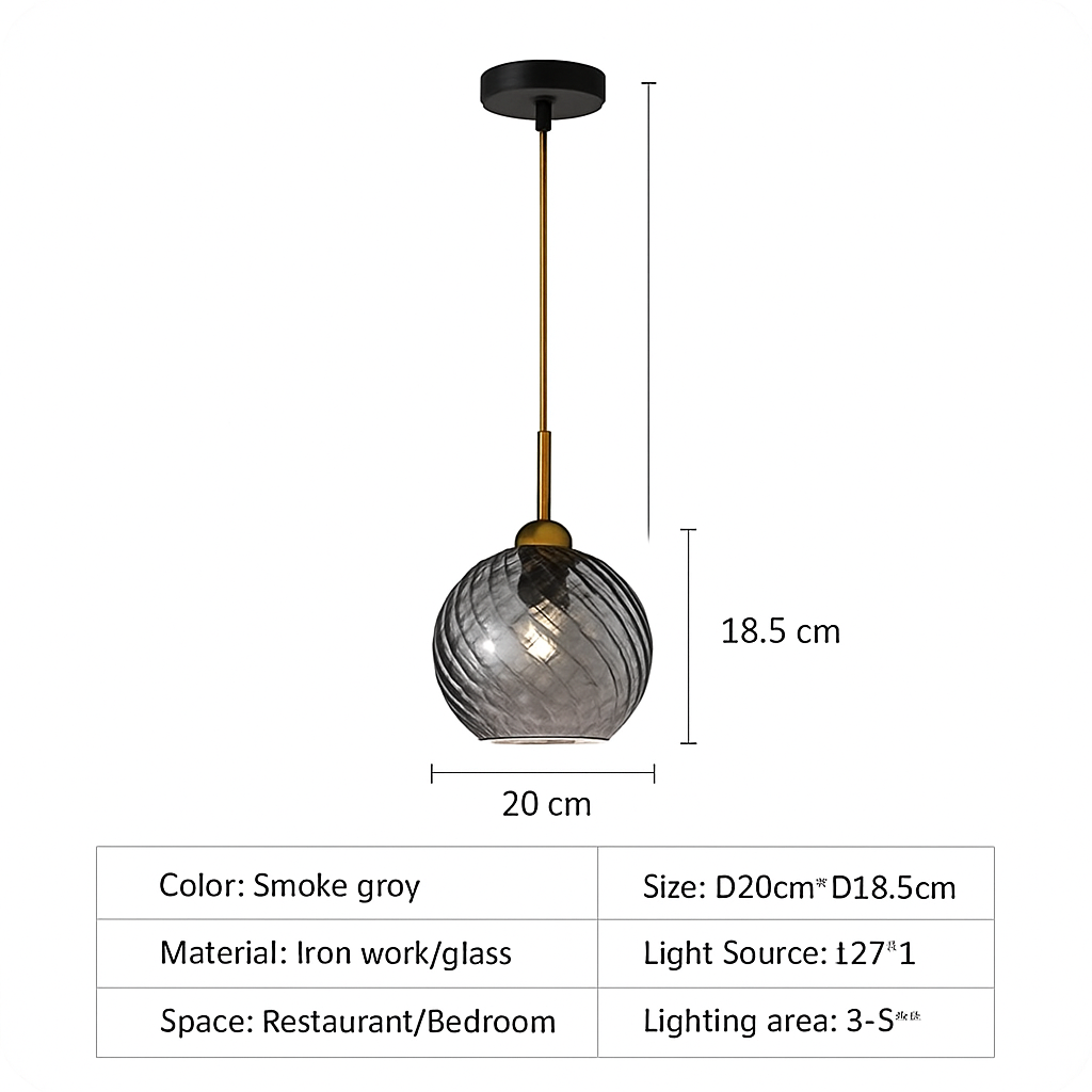 lustre moderne en verre décoratif pour intérieur élégant