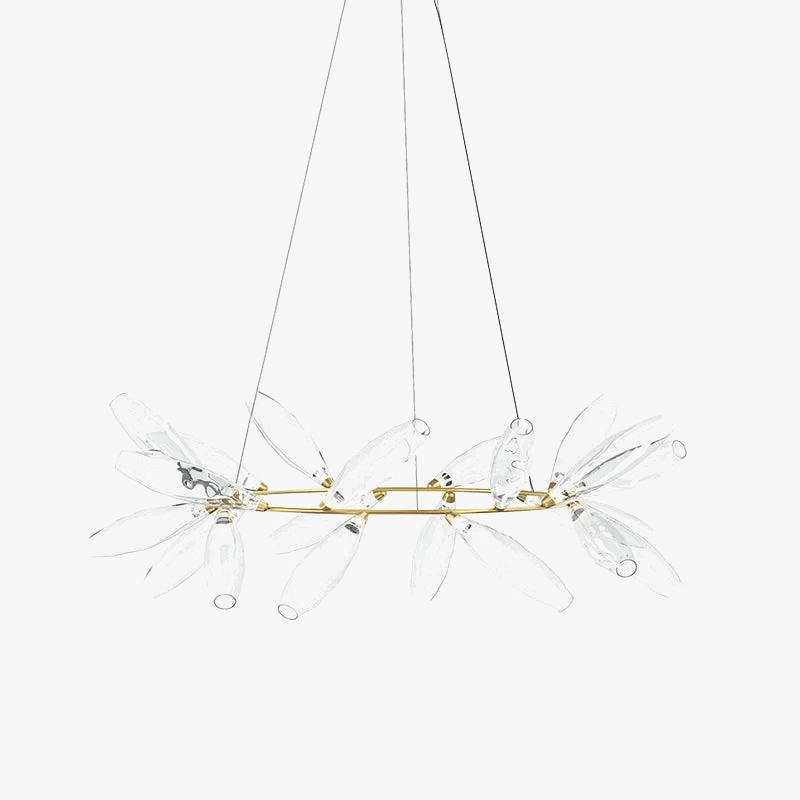 lustre moderne en verre design forme de raisin suspendu