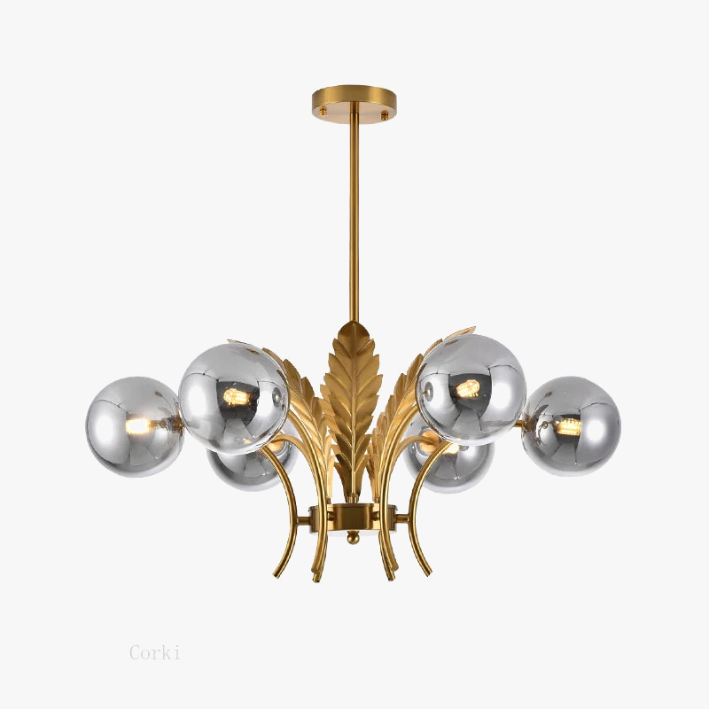 lustre moderne en verre design minimaliste pour intérieur élégant
