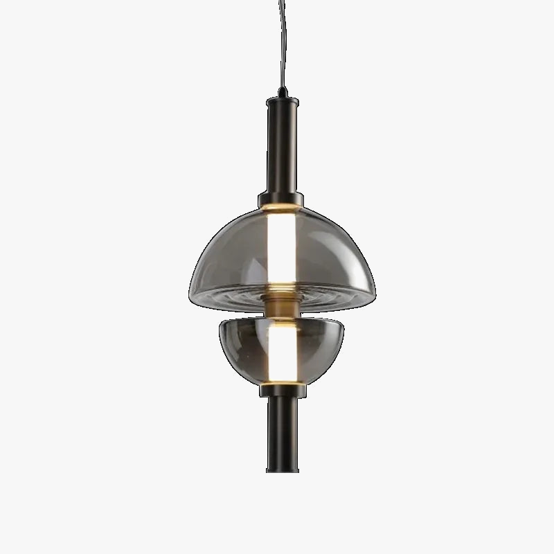 lustre moderne en verre design minimaliste pour restaurant et café