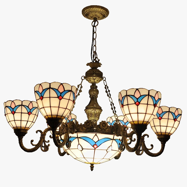 lustre moderne en verre design nordique pour décoration intérieure
