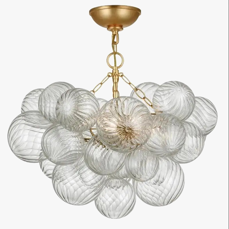lustre moderne en verre design pour décoration intérieure élégante