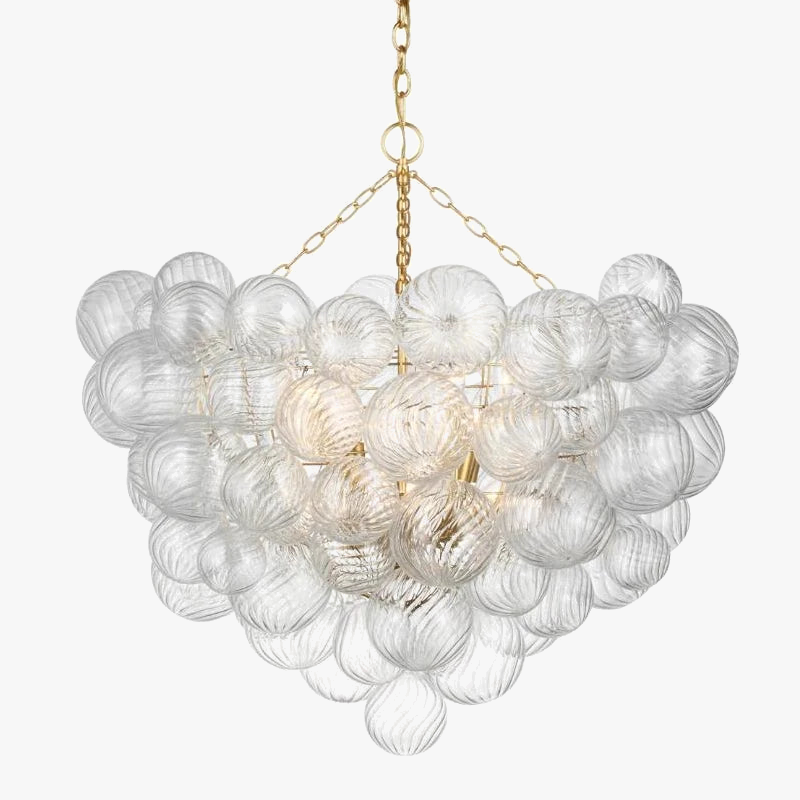 lustre moderne en verre design pour décoration intérieure élégante