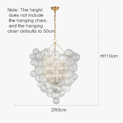 lustre moderne en verre design pour décoration intérieure élégante