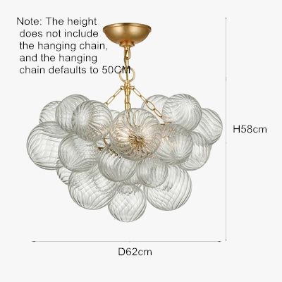 lustre moderne en verre design pour décoration intérieure élégante