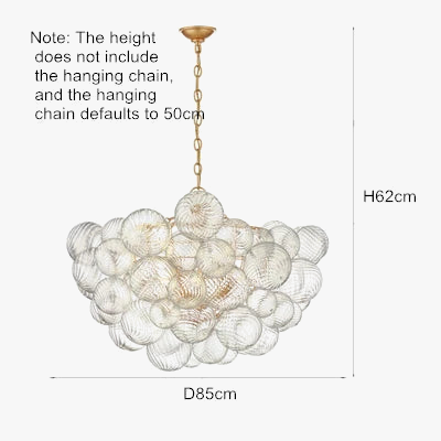 lustre moderne en verre design pour décoration intérieure élégante