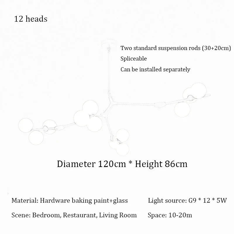 lustre moderne en verre design pour votre décoration intérieure