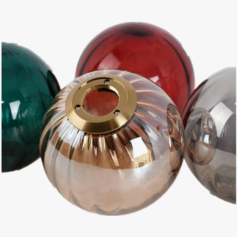 lustre moderne en verre design suspendu lumineux nordique