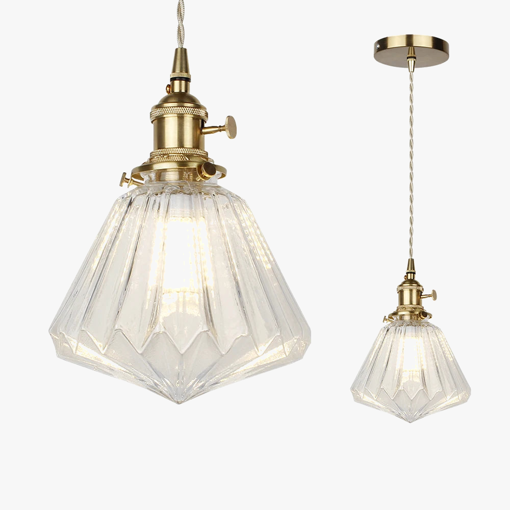 lustre moderne en verre et cuivre design minimaliste pour éclairage créatif