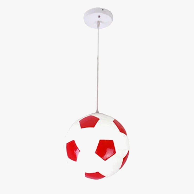 lustre moderne en verre football pour garçons et filles
