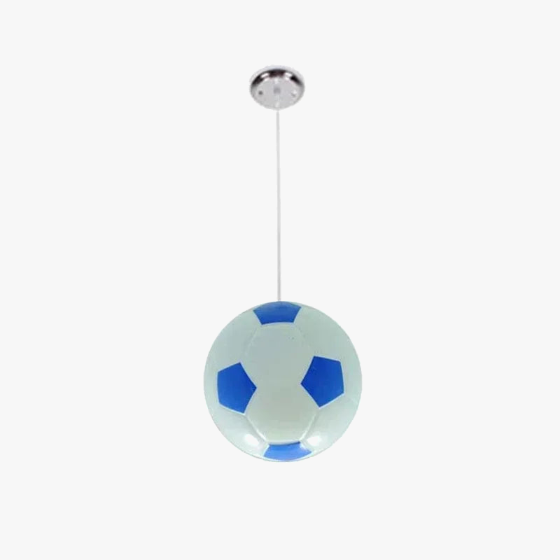 lustre moderne en verre football pour garçons et filles