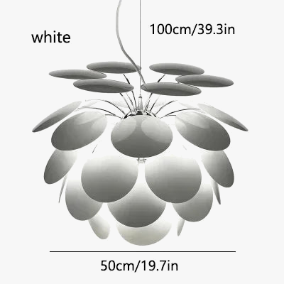lustre moderne en verre forme pomme de pin pour décoration intérieure
