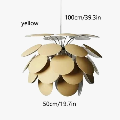 lustre moderne en verre forme pomme de pin pour décoration intérieure